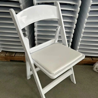 Chaises pliantes vente en gros chaises pliantes commerciales en plein air pour mariage et fête en résine de bois en plastique