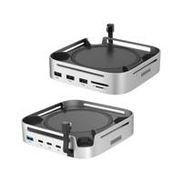 Station d'accueil en alliage d'aluminium 9-en-1 avec interface Type C 10 Gbps et câble unique en stock