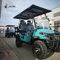 Voiturette de golf électrique tout-terrain 4/6 places, directement de l'usine, pour les terrains de golf, les attractions touristiques et les hôtels