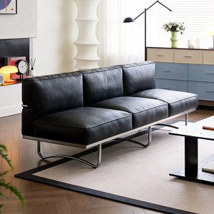 <span class=keywords><strong>Canapé</strong></span> design vintage Bauhaus LC5 <span class=keywords><strong>Le</strong></span> <span class=keywords><strong>Corbusier</strong></span>, <span class=keywords><strong>canapé</strong></span> italien minimaliste pour réception, bureau, salle de réunion, salon - Product Image 1