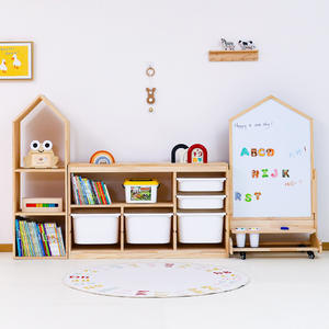 Juego de muebles de madera <span class=keywords><strong>para</strong></span> niños, maletero <span class=keywords><strong>para</strong></span> habitación de niños y armario de almacenamiento de juguetes, librería y armario <span class=keywords><strong>para</strong></span> recameras <span class=keywords><strong>para</strong></span> <span class=keywords><strong>niñas</strong></span> - Product Image 6