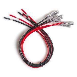 6,3 мм быстросъемный провод 18 Awg соединительные разъемы динамик с одной головкой обжимной клеммой изоляционный рукав с красным и черным - Product Image 6