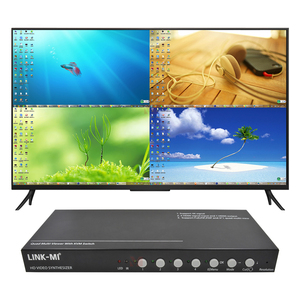 Multi-visionneur <span class=keywords><strong>HDMI</strong></span> 4x1 4K60Hz avec commutateur KVM, commutation transparente sans écran noir - Product Image 1
