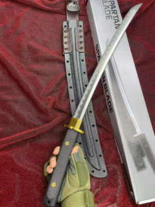 Cuchillo Katana para supervivencia al aire libre, alta dureza, autodefensa, portátil, para uso doméstico y camping. - Product Image 5