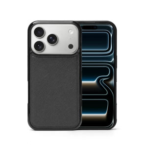 เคสโทรศัพท์หนัง PU หรูหราทรงเข้ารูป สีดำ สำหรับธุรกิจ ป้องกันการกระแทก พร้อมฝาปิดด้านข้างกันลื่น สำหรับ iPhone 17 Pro Max/16/15 - Product Image 1