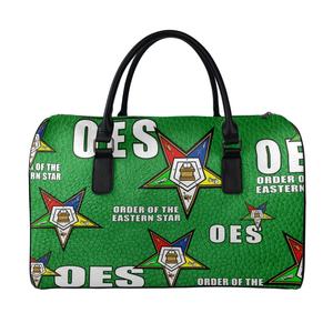 Order of the Eastern Star Women Leather <b>Travel</b> Bag Drop Shipping POD Unisex <b>Travel</b> <b>Handbag</b> Trendy Versatile Sport Bag for Gift - Product Image 4