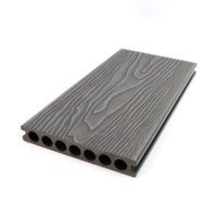 Revêtement de terrasse en composite bois-plastique (WPC) de haute qualité, 3D, à relief profond, écologique, avec installation par clipsage pour jardin et extérieur