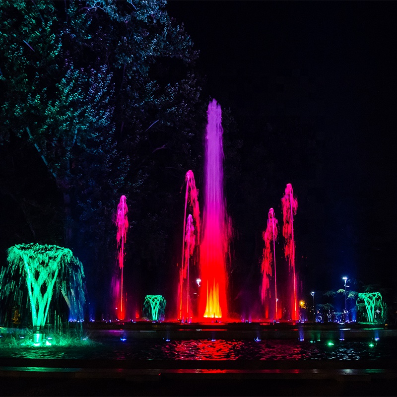 Best Popular Large Fountain Multimedia Program Control Music Dancing Water Fountain with DMX512/RGB Led Light