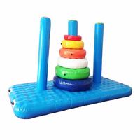 Équipement de pyramide humaine gonflable pour événements sportifs ludiques, jeu de lancer d'anneaux stimulant pour la formation et le team building, modèle Hanoi, petit format