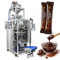 Machine de remplissage et d'emballage multi-voies entièrement automatique CE pour pâtes liquides, chocolat, mayonnaise, vinaigrette en sachet