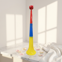 Vuvuzela OEM 57 cm personnalisable avec logo, klaxon de stade, bruiteur, jouet de football en plastique amusant pour supporter, vente en gros
