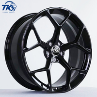 Jantes forgées personnalisées noires brillantes à rayons en Y de 17 à 22 pouces 5x114.3 5x112 5x120 5x130 pour BMW Mercedes-Benz Audi Toyota Honda