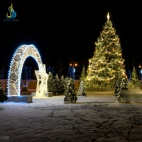 Kreative Weihnachtsbaum-Landschaftsbeleuchtung Wasserdichte LED-Skulptur Festliche Laterne für Garten, Platz, Park und Einkaufszentrum
