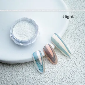 <span class=keywords><strong>Polvo</strong></span> <span class=keywords><strong>de</strong></span> Seda SH 0.2g para Decoración <span class=keywords><strong>de</strong></span> Uñas, Popular en Internet, Color Blanco <span class=keywords><strong>Luna</strong></span>, Hada Aurora, Brillante, Polarizado, Efecto Espejo Mágico, Estrellas, 2026 - Product Image 6