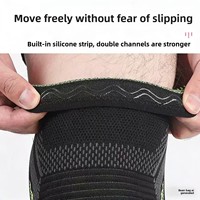 Genouillères de sport antidérapantes respirantes en spandex à haute élasticité avec fermeture à enfiler pour hommes et femmes, protection professionnelle