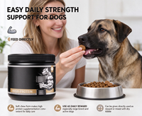Friandises à mâcher molles riches en protéines pour la prise de poids et le développement musculaire des chiens, avec glucosamine et collagène à absorption rapide, pour soutenir le système immunitaire des chiens de grande race.