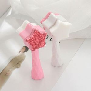 Cepillo de Limpieza Facial Suave de Doble Cara en Forma de Estrella para una Limpieza Profunda, Exfoliación y Eliminación de Puntos Negros - Product Image 1