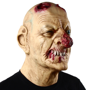 Máscara de Terror de Goblinos con Nariz Roja Grande, Disfraz de Halloween y Navidad, Accesorios de Cosplay, Máscaras de Látex Realistas de Payaso Aterrador - Product Image 2