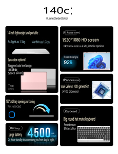ใช้ส่วนบุคคล14นิ้วทัชสกรีนแล็ปท็อป Intel 11TH N5095 16GB หน่วยความจำ <span class=keywords><strong>DDR4</strong></span> 2TB SSD แท็บเล็ตฟังก์ชั่นแล็ปท็อป - Product Image 5