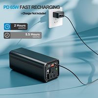 27000mAh 99,9Wh Aluminiumlegierung 2-in-1 Tragbares Ladegerät Powerbank 100W AC-Anschluss 65W USB-Schnellladung Höhenverstellbar für Outdoor