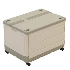 Foldable Storage Box Rectangular Stackable With Wheels For Home Organization - Product Image 5