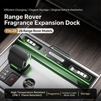 Dock d'extension de console centrale Range Rover 2025-2026 avec charge rapide multi-ports PD et synchronisation de l'éclairage d'ambiance OEM pour la recharge en voiture