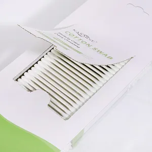 Wholesale Makeup Suppliers Cotton Buds Paper Buds With Box For Daily Ear Care