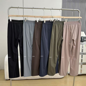 <span class=keywords><strong>Pantalones</strong></span> de Yoga para Mujer, Talla XL, Diseño Moderno, Color Sólido, Cintura Alta, Secado Rápido, Cintura Elástica, Pierna Ancha, Combinables con Todo, Venta al Por Mayor - Product Image 2