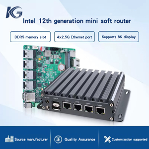 N100/N150 Mini Roteador Definido por <span class=keywords><strong>Software</strong></span> 4-Gigabit-Port PC Industrial Compacto Industrial All-in-One Computador Visual - Product Image 3