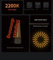 Kreative Raumdekoration Tischlampe Einzigartiges Design Drehbare Steuerung Wiederaufladbare LED-Nachtleuchte zur Dekoration