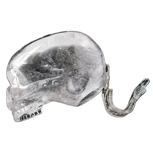 Wholesale Custom Made Mitchell Hedges Ancient Crystal Skull Carving Lower Jaw Moving Crystal Healing