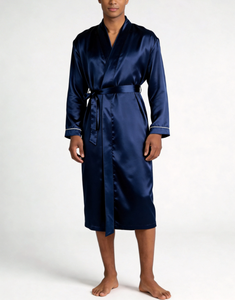 Ensemble de peignoir et pyjama pour homme de qualité supérieure personnalisé, peignoirs de luxe, vêtements de nuit, fabricant de peignoirs en gros au Vietnam - Product Image 2