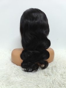 Letsfly 38.3$ Promotion Boby Wave 18in & 20in Transparent Lace and Single Knot 13x4 Lace Closure Hair <b>Wigs</b> for <b>Black</b> People 9A - Product Image 4