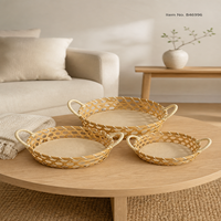 Panier en rotin tressé à la main de qualité supérieure, organisateur de rangement naturel pour la décoration de la maison, la buanderie, la salle de bain et la chambre à coucher