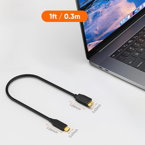 Directo de fábrica USB C a Micro B <span class=keywords><strong>Cable</strong></span> de transmisión de datos 10Gbps Velocidad <span class=keywords><strong>Disco</strong></span> <span class=keywords><strong>duro</strong></span> <span class=keywords><strong>externo</strong></span> Tejido - Product Image 6