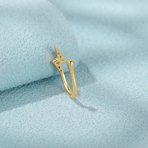 CANNER Nuevos Anillos de Nariz en Forma de U con Circonitas, Joyería sin Perforación para Mujer - Product Image 5