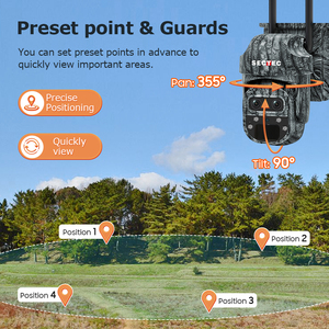 Sectec 6MP 12X Zoom Ngoài Trời Không Dây PTZ Thông Minh Máy Ảnh 4G Sim Năng Lượng Mặt Trời <span class=keywords><strong>Powered</strong></span> Máy Ảnh Dual View Tự Động Theo Dõi Năng Lượng Mặt Trời Mạng Máy Ảnh - Product Image 5
