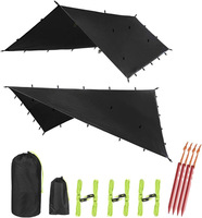 Hamac de pluie Rainfly, imperméable, ultraléger, portable, quatre saisons, installation rapide, abri de camping, auvent, équipement de survie