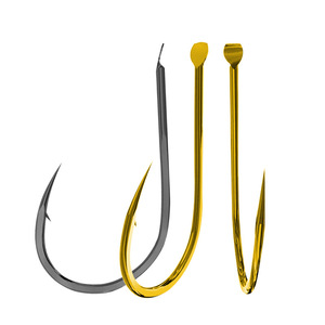 Hameçons de pêche fins à pointe coudée, tailles 1-10, barbelés, pour la pêche au bar, la pêche en mer et la pêche en eau salée - Product Image 5