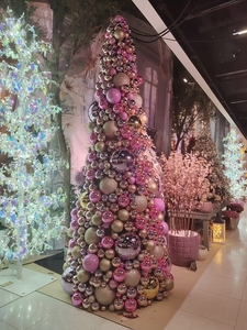 Árbol de esfera iluminada comercial gigante de 7 pies, 8 pies, 9 pies, motivo iluminado <span class=keywords><strong>para</strong></span> exteriores 3D, esfera de luz, árbol de Navidad con bola dorada - Product Image 4