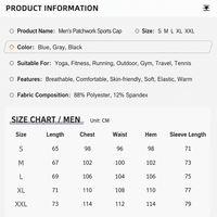 Haut de sport thermique pour homme à manches longues, demi-zip, avec passe-pouces aux poignets, pour la course, le fitness et l'entraînement en extérieur