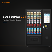 Distributeur automatique de snacks et de boissons BANDENG BD6610PRO 22T avec système de réfrigération modulaire pour la vente au détail