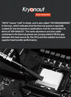 Pâte thermique Thermal Grizzly Kryonaut 1g 5.5g, composé de refroidissement, graisse thermique pour processeur GPU CPU AMD Intel, dissipateur thermique