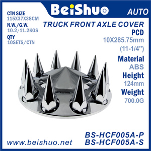 ฝาครอบเพลาหน้า ABS โครเมียม BS-HCF005A-S ขนาด 33 มม. แบบเกลียวสำหรับรถบรรทุกขนาดใหญ่แบบมีหนาม - Product Image 2