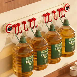 Suction Cup Kitchen Hooks Wall Mounted Storage Rack Punch Free Adhesive Hook Holder For Utensils Spatula Spoon Organizer - Product Image 4