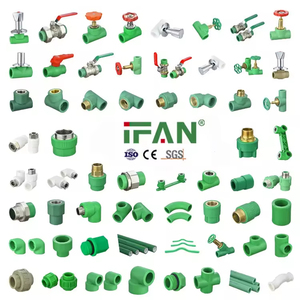 IFAN無料サンプルPPR配管材料プラスチックパイプ継手Plomberieソケットユニオンエルボーティーカップリング水Ppr継手 - Product Image 1