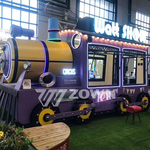 รถขายอาหารเคลื่อนที่ไฟฟ้า ZOWN พร้อมระบบล้อลาก ปรับแต่งขนาดและสีได้ ป้ายไฟ LED ตกแต่งดอกไม้ ใช้งานกลางแจ้ง รับประกัน 2 ปี - Product Image 6