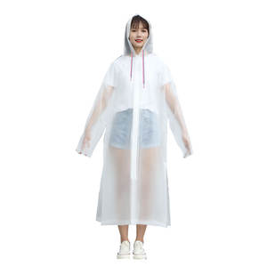 Mode EVA saine douce réutilisable adulte <span class=keywords><strong>trench</strong></span> vêtements de pluie imperméables para lluvia pour femmes hommes en plein air - Product Image 1