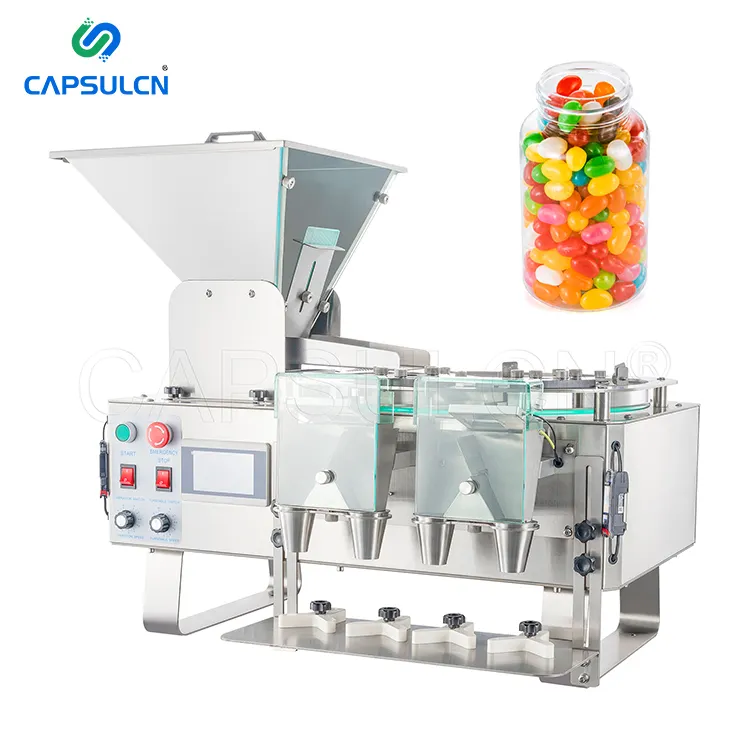 Upgrade baru YL-4B Semi otomatis konter pembotolan Effervescent Candy Tablet mengisi dan menghitung mesin