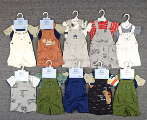 Set di <span class=keywords><strong>abbigliamento</strong></span> per bambini alla moda tuta di cotone set di chiusura con bottoni t-shirt e tute per <span class=keywords><strong>abbigliamento</strong></span> <span class=keywords><strong>estivo</strong></span> per bambini - Product Image 4
